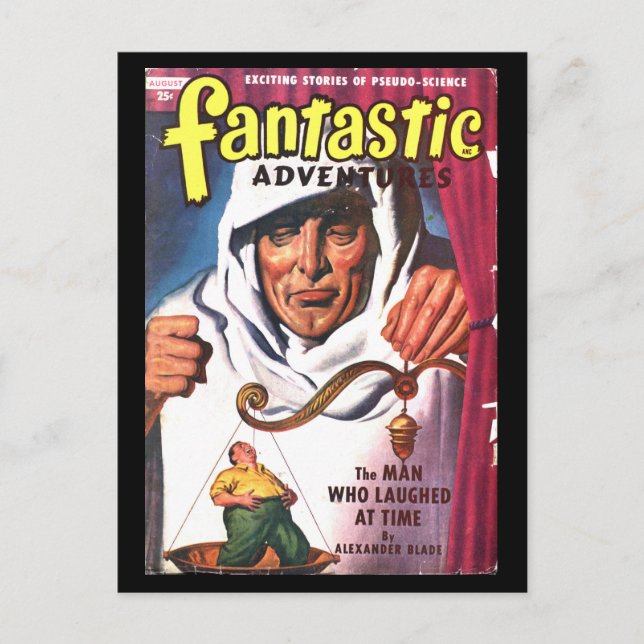 Fantastiskt Äventyr v11 n08 (Aug 1949)_Pulp Art Vykort (Framsida)