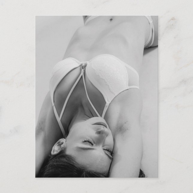 Fantastiskt B&W-underordnat bildvykort Vykort (Framsida)