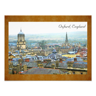 Fantastiskt beskåda, Oxford, England, tak bästa Fototryck