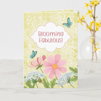 Fantastiskt Blomstrande! Gult Blomsterträdgård  Kort