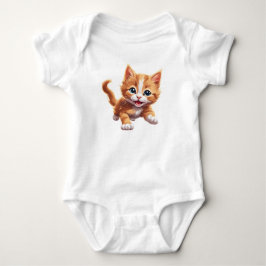 Fantastiskt Cute Orange Kitten Baby Kattunge T Shirt