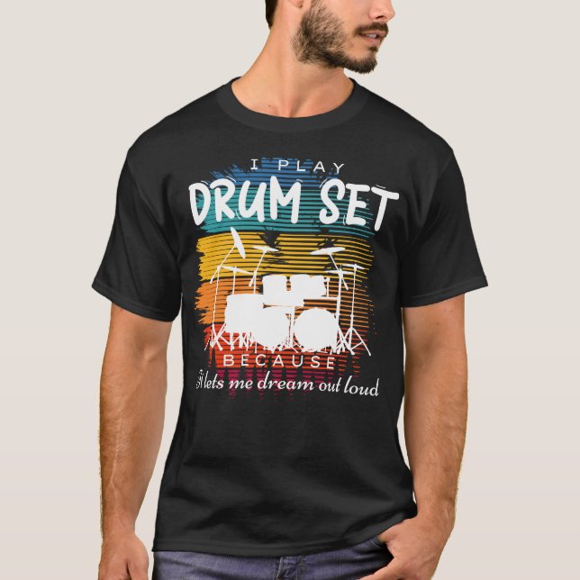 Fantastiskt: Drum Sets Dream Symphony T Shirt (Framsida)