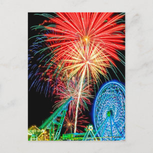 Fantastiskt Fireworks-vykort Vykort