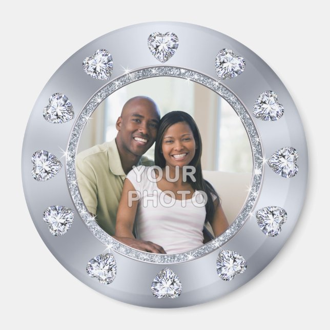 Fantastiskt FOTO än, Billigtens Bröllopsfest Favor Magnet (Framsidan)