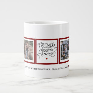Fantastiskt fotokollage Friends ändrar gränsfär Jumbo Mugg