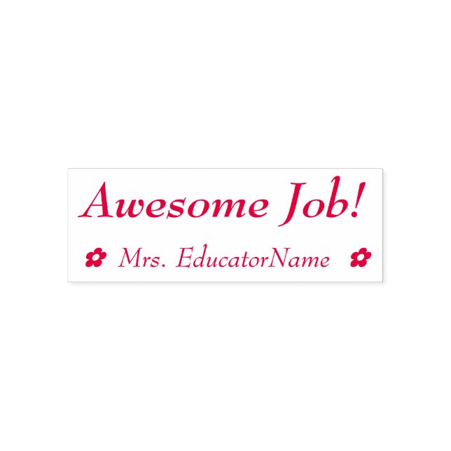 "Fantastiskt Jobb!" Lärobokshjälp Gummistämpel Självfärgande Stämpel (Design)