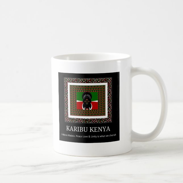 Fantastiskt kvinninskt Kenya Hakuna Matata Kaffemugg (Höger)