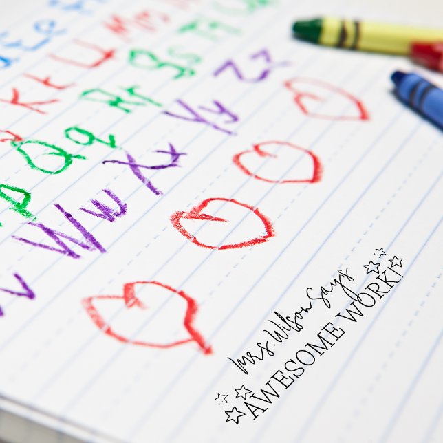 Fantastiskt lärarexamensarbete självfärgande stämpel (Skapare uppladdad)