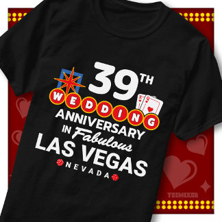 Fantastiskt Las Vegas 39-års bröllopspar T Shirt