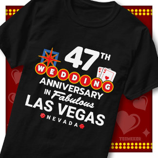 Fantastiskt Las Vegas 47-års bröllopspar T Shirt