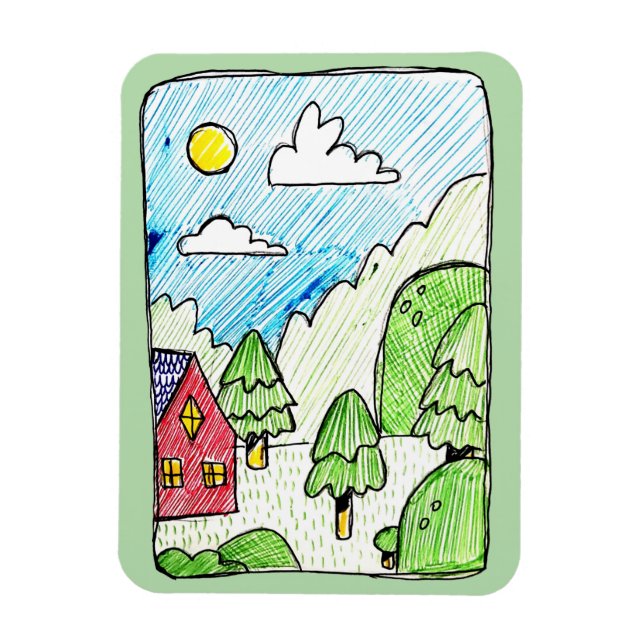Fantastiskt liggande magnet (Vertikal)