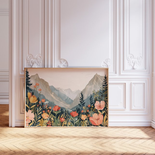 Fantastiskt liggande Wildblommålning 20 x 16 tum Poster (Skapare uppladdad)