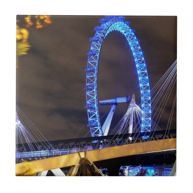 Fantastiskt! Millennium Wheel London Kakelplatta (Framsidan)