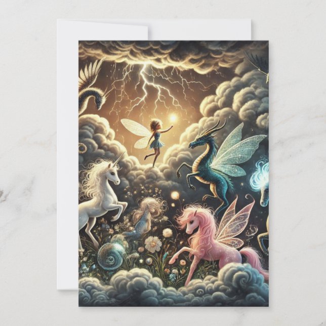 Fantastiskt nyårskort julkort (Framsida)