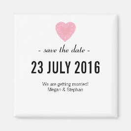 Fantastiskt och enkelt Bröllop spara datum Magnet