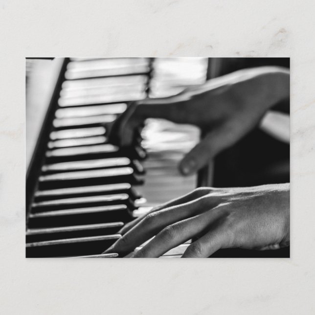 Fantastiskt piano vykort (Framsida)