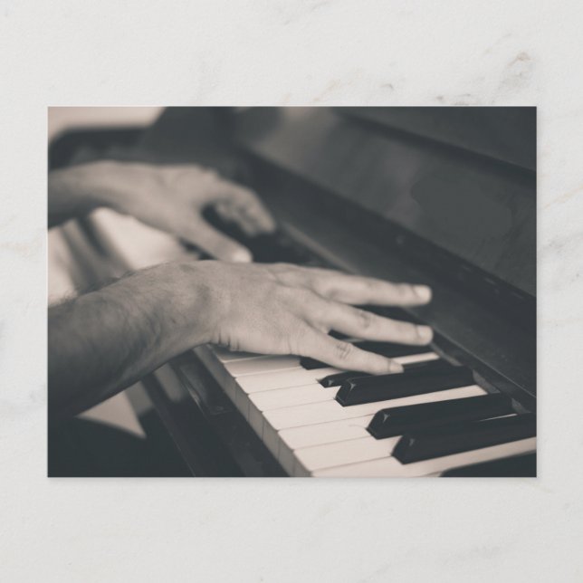 Fantastiskt piano vykort (Framsida)