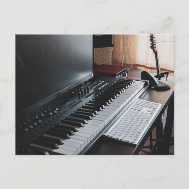 Fantastiskt piano vykort (Framsida)