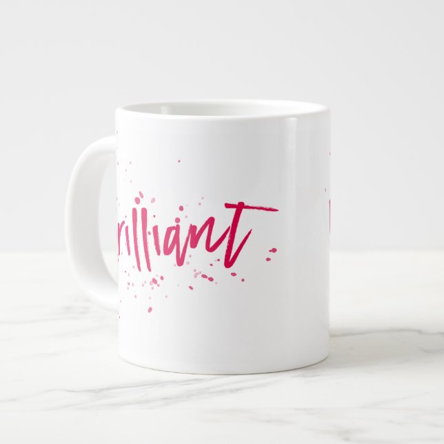 Fantastiskt! Röda stänk, färg Jumbo Mugg (Framsida vänster)