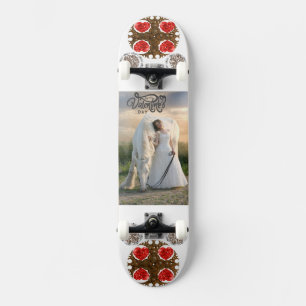 Fantastiskt sett foto från Lycklig Valentine Mini Skateboard Bräda 18,5 Cm
