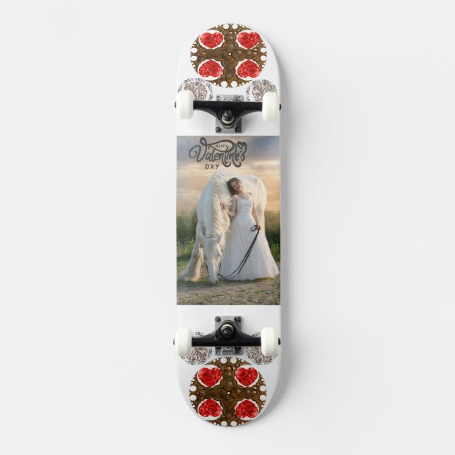 Fantastiskt sett foto från Lycklig Valentine Mini Skateboard Bräda 18,5 Cm (Framsida)