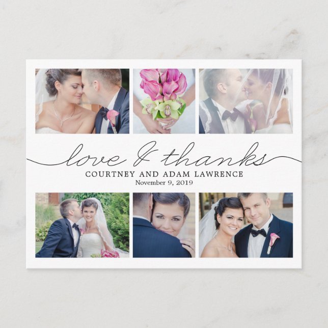 Fantastiskt skrivande vykort för Tack (Framsida)