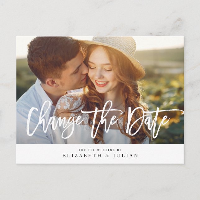 Fantastiskt skrivna bilder ändrar datumkortet vykort (Framsida)