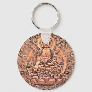 Fantastiskt specificerat förkoppra Buddha Nyckelring