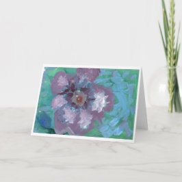 Fantastiskt stort kort för lila-blomman