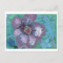 Fantastiskt stort vykort för lila