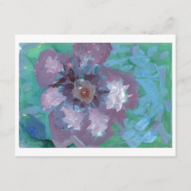 Fantastiskt stort vykort för lila (Framsida)