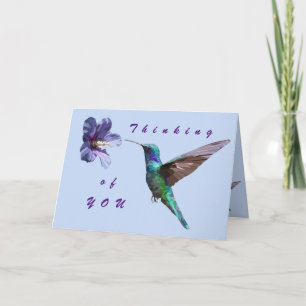 Fantastiskt tänkande om Hummingbird Card Kort