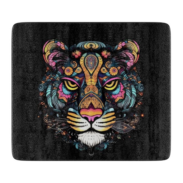 Fantastiskt Tigerhuvud Glas (Framsidan)