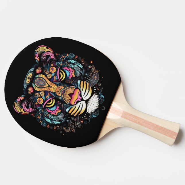 Fantastiskt Tigerhuvud  Pingisracket (Sidan)