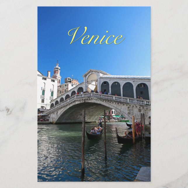 Fantastiskt! Ultimate Venedig, Rialto, Grand Canal Brevpapper (Framsida)