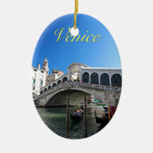 Fantastiskt! Ultimate Venedig, Rialto, Grand Canal Julgransprydnad Keramik