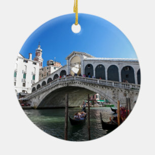Fantastiskt! Ultimate Venedig, Rialto, Grand Canal Julgransprydnad Keramik