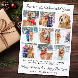 Fantastiskt underbart Hund Pet Photo Collage Julkort
