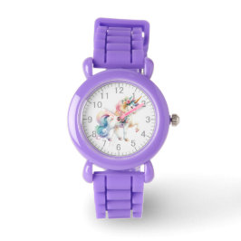 Fantastiskt Unicorn & Flowers Armbandsur