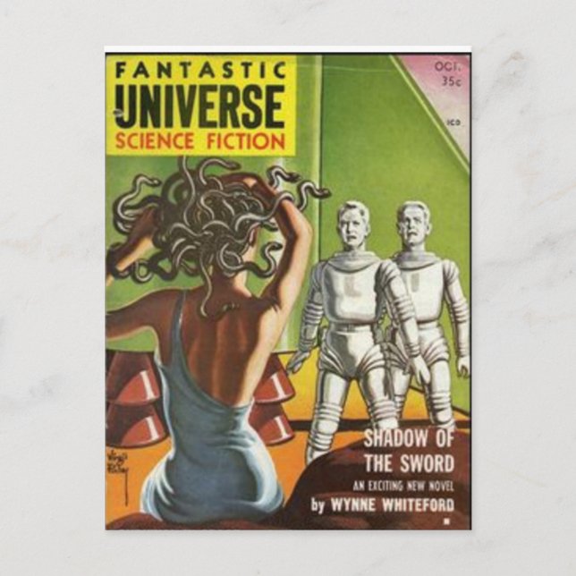 Fantastiskt Universe 1 Jigszle Puzzle Vykort (Framsida)
