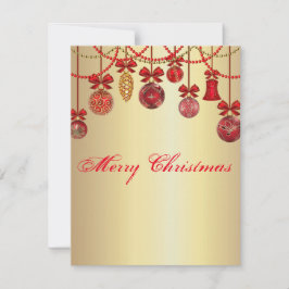 Fantastiskt, vackert Sparkly-Bollar Julkort