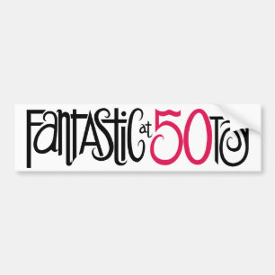 Fantastiskt vid 50 stötfångare bildekal