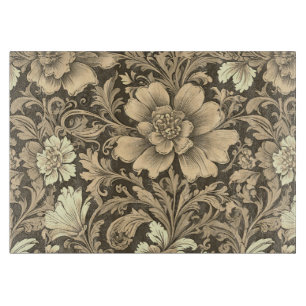 Fantastiskt Vintage Sepia Blommönster
