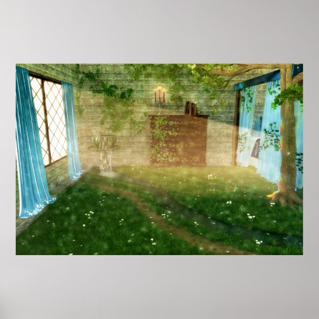 Fantastning: In i Fairy Land Print Poster (Framsidan)