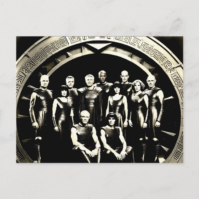 Fantasy 1920 s Photo Thule Society Homeworld SG-47 Vykort (Framsida)