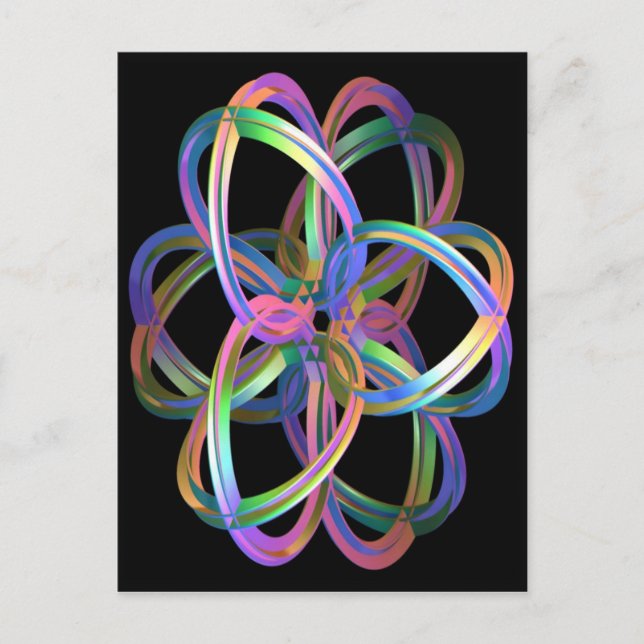 Fantasy 3D Gyroscope Vykort (Framsida)