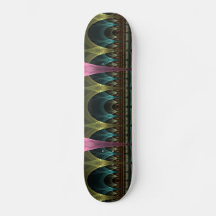 Fantasy, Abstrakt Colorful Fractal Art Mini Skateboard Bräda 18,5 Cm