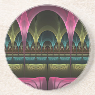Fantasy, Abstrakt Colorful Fractal Art Underlägg