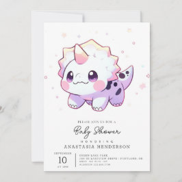 Fantasy Adsible Dinosaur Baby Shower Inbjudningar