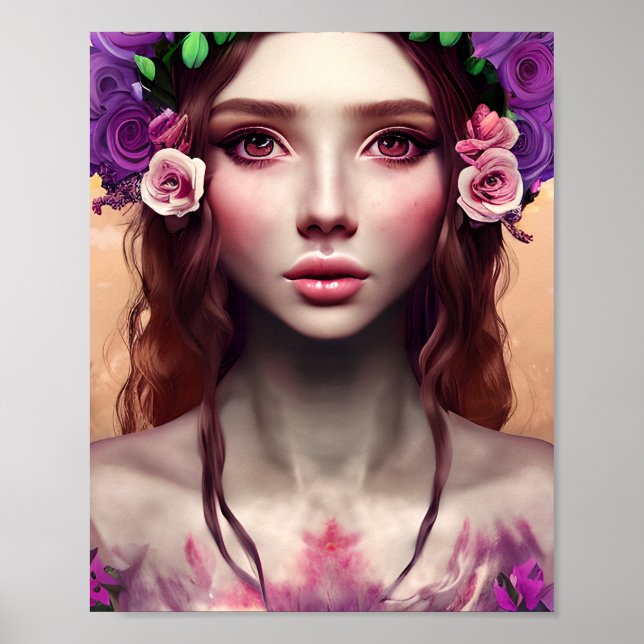 Fantasy AI Art Poster (Framsidan)